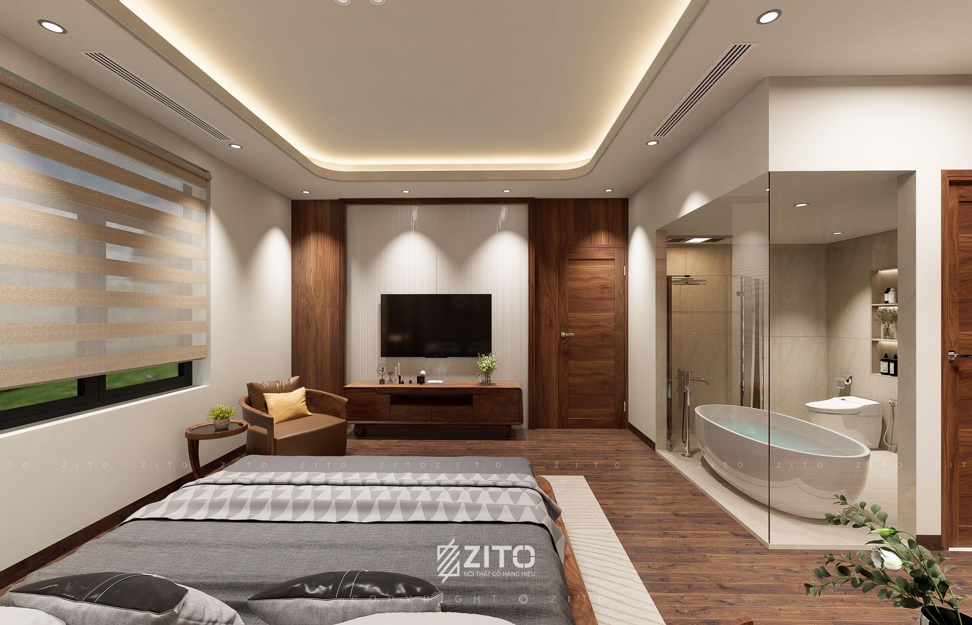 Kệ tủ tivi tuy nhỏ nhưng được thiết kế riêng theo mong muốn của gia chủ